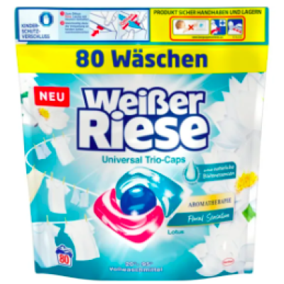 Капсули для прання універсальні Weißer Riese Universal Trio-Caps Aromatherapie Floral Sensation, 80 шт