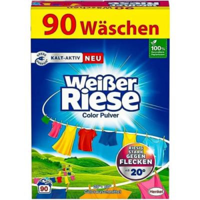 Порошок для прання кольорових речей Weiber Riese, 90 прань, 4,5 кг