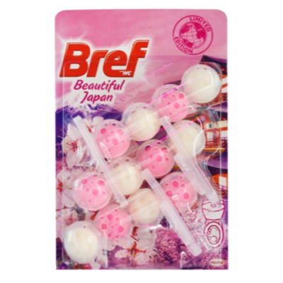 Блоки для унітазу Bref Power Aktiv Beautiful Japan, 3 х 50 г