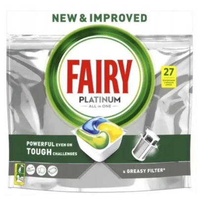 Капсули для посудомийних машин Fairy Platinum Lemon, 27 шт