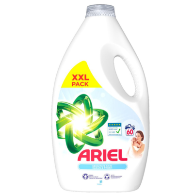Універсальний гель для прання Ariel Sensitive Skin, 60 прань, 3 л 