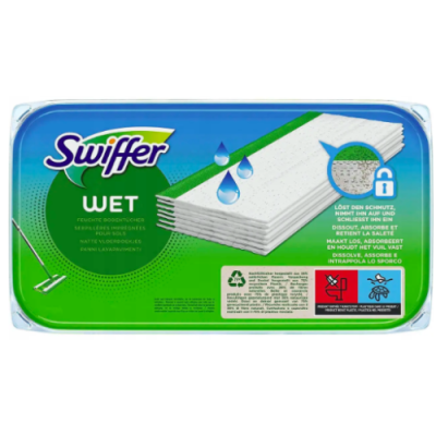 Вологі серветки для швабри Swiffer, з ароматом лимона, змінні, 24 шт