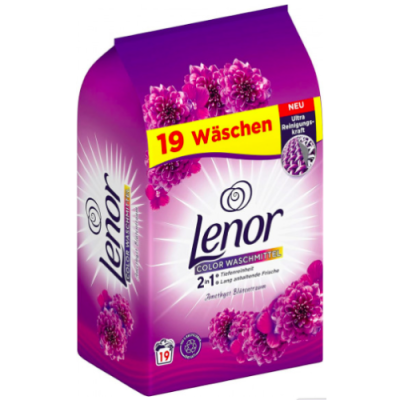 Порошок для прання кольорової білизни, Lenor Color Amethyst, 19 прань,1,235 кг
