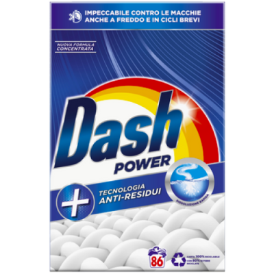 Порошок для прання універсальний Dash Power, 86 прань, 4,3 кг