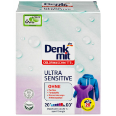 Порошок для прання кольорової білизни Denkmit Color Ultra Sensitive, 20 прань, 1,35 кг