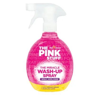 Засіб для посуду та поверхонь від жиру The Pink Stuff Wash-Up Spray, 500 мл 