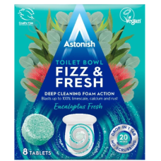 Таблетки для чищення унітазів Astonish Fizz & Fresh Eucalyptus Fresh, 8 шт 