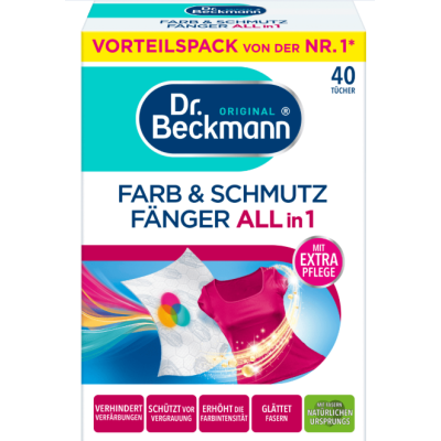 Серветки-пастка для кольору під час прання Dr. Beckmann, 40 шт 