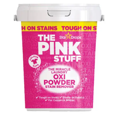 Кисневий плямовивідник для кольорових тканин The Pink Stuff Laundry Oxi Powder Stain Remover for Colours, 1 кг 