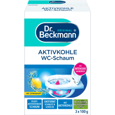 Піна для очищення унітазу Dr. Beckmann Aktivkohle Wc-Schaum, 3 x 100 гр