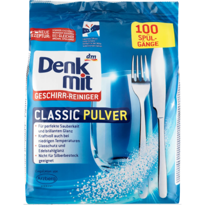 Порошок Denkmit для посудомийної машини Classic, 100 прань, 1,5 кг