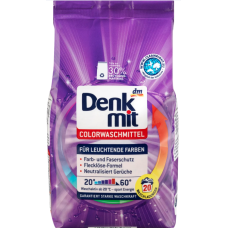 Порошок для кольорових речей Denkmit Colorwaschmittel 20 прань, 1,35 кг