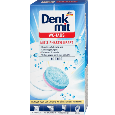 Таблетки Denkmit для очищення туалета, 16 шт