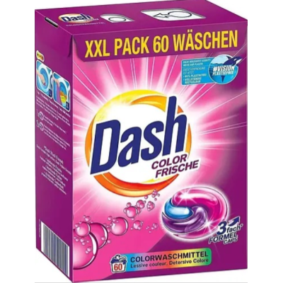 Капсули для прання для кольорового Dash Dash Color, 60 шт