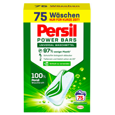 Таблетки для прання Eco Power Bars Persil, універсальні, 45 шт