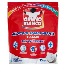 Таблетки Omino Bianco для видалення плям Additivo Totale 5в1, 10 шт