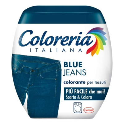 Фарба Coloreria Italiana для одягу Blue Jeans синій джинс, 350 гр