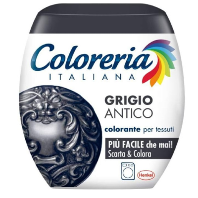 Фарба Coloreria Italiana для одягу Grigio Antico темно-сірий, 350 гр