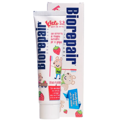 Biorepair Kids Зубна паста дитяча 0-6 років, полуниця, 50 мл