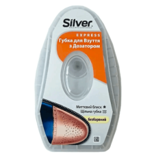 Silver Губка-блиск для взуття із дозатором силікону, натуральна, 6 мл