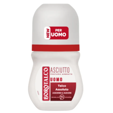 Borotalco UOMO дезодорант антиперспірант Roll-On Asciutto Ambrato, 50 мл