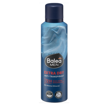 Дезодорант-антиперспірант для чоловіків Balea Men Extra Dry, 150 мл