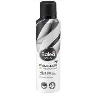 Дезодорант-антиперспірант для чоловіків Balea Men Invisible Dry, 150 мл