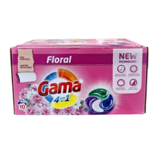 Капсули для прання, Gama Floral 4 в 1, аромат квіти, 10 шт 