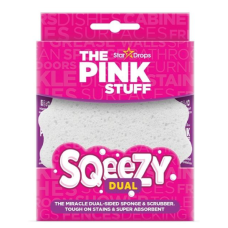 Губка для чищення The Pink Stuff з двостороннім абразивом, Sponge & Scrubber
