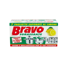 Знежирюючі губки для посуду Bravo Paglietta Sgrassante, 7 шт