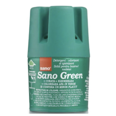 Засіб для унітазу Sano Green для миття та дезінфекції, 150 г