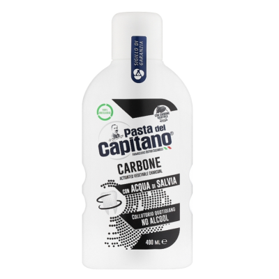 Pasta Del Capitano ополіскувач ротової порожнини Carbone, 400 мл