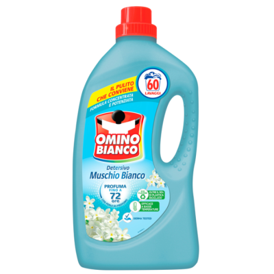 Гель для прання Omino Bianco Білий Мускус, 60 прань, 2,4 л 