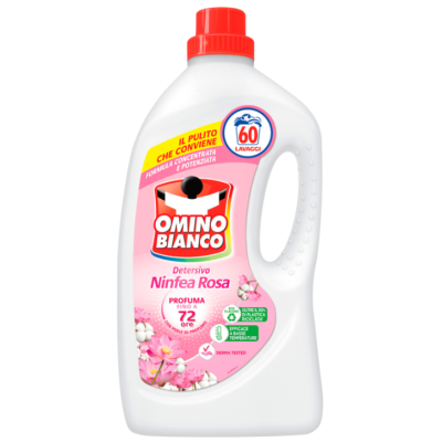 Гель для прання універсальний Omino Bianco Ninfea Rosa 60 прань 2.4 л