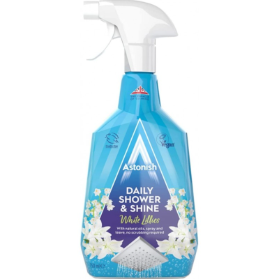 Очищувач для душової кабіни Astonish Daily Shower Shine аромат Водяна лілія, 750 мл