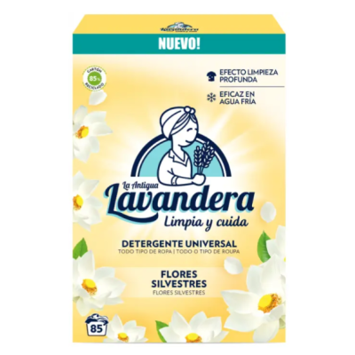 Стиральный порошок Lavandera Universal White Flowers, 85 стирок, 4.675 кг