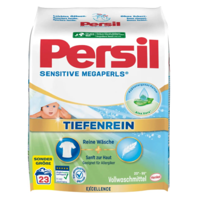 Порошок для чутливої шкіри Persil Sensitive Megaperls, 23 прань, 1.495 кг 