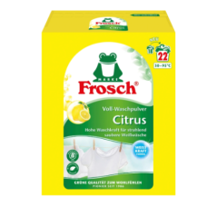 Пральний порошок Frosch цитрус, 22 прань, 1.45 кг