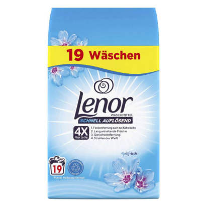 Універсальний пральний порошок Lenor Aprilfrisch 19 прань, 1,14 кг