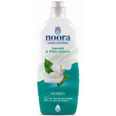 Кондиціонер для білизни Noora Emerald & White Flowers Смарагд і Білі квіти, 58 прань,  928 мл
