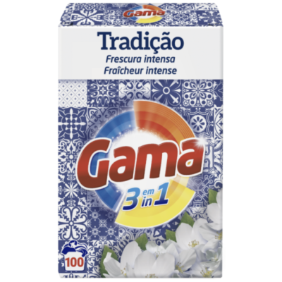 Універсальний пральний порошок Gama Traditional 3в1, 100 прань, 5,5 кг