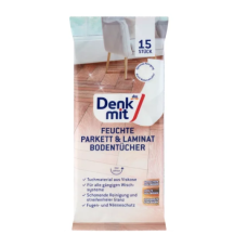 Вологі серветки для підлоги, до швабри для паркету та ламінату Denkmit, 15 шт